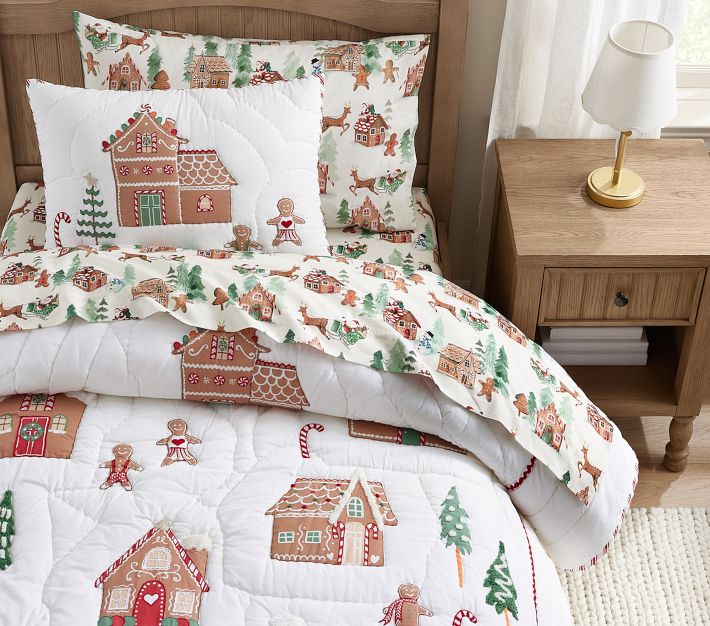 Gingerbread Quilt Bedding Set