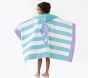 Seahorse Stripe Kid Beach Hooded Towel UPF 50+