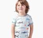 Shark Party Organic Cotton Short Sleeve Pajama Set