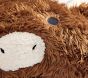 Cozy Highland Cow Critter Pillow