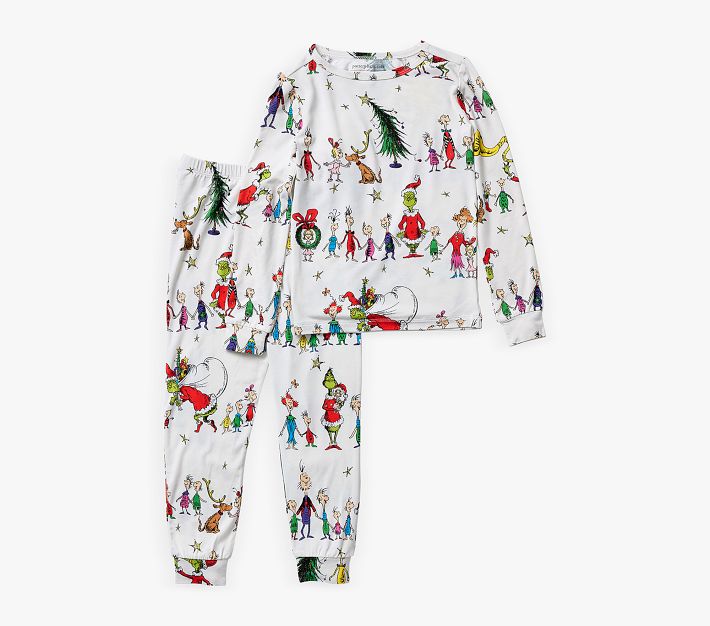 Seuss's The Grinch™ Tight Fit Kid Pajama Set Pottery Barn Kids