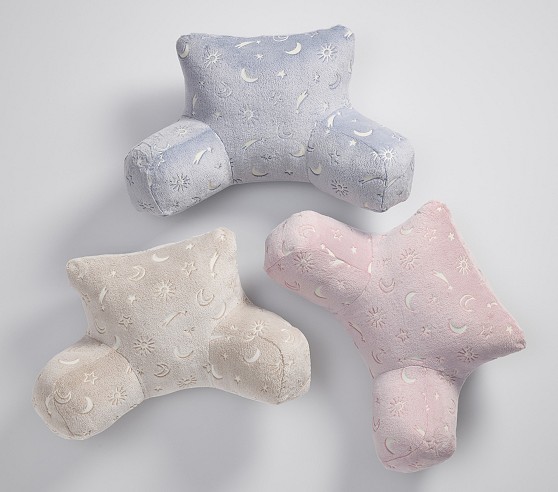 Glow-in-the-Dark Faux Fur Backrest Pillow Cover