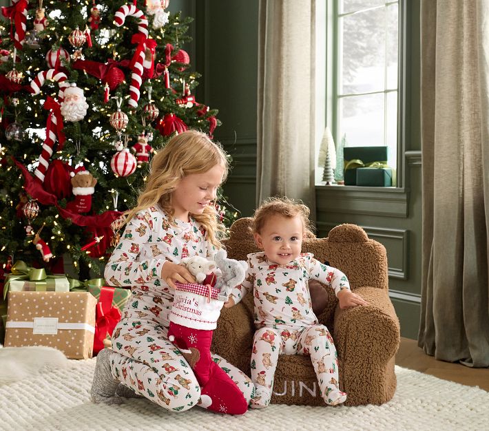 Christmas Tree Pottery Barn Family Christmas Pajamas Holiday Teddy