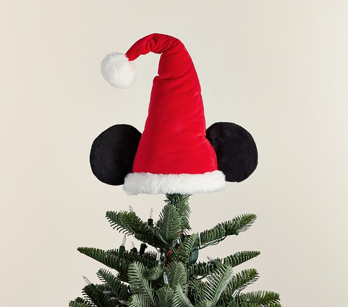 Disney Mickey Mouse Santa Hat Christmas Tree Topper