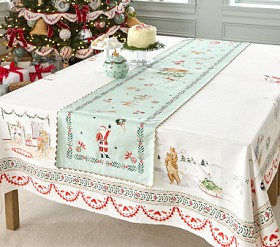 Riley Sheehey Christmas Table Runner | Pottery Barn Kids