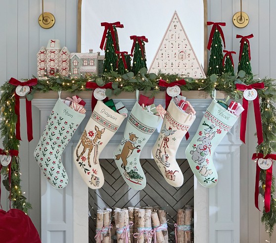 Riley Sheehey Needlepoint Christmas Stocking Collection