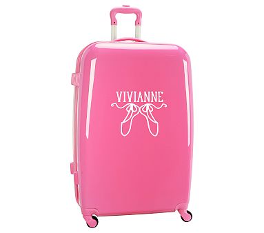 Mackenzie Pink Spinner Luggage | Pottery Barn Kids