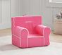 Kids Anywhere Chair&#174;, Bright Pink with White Piping Twill