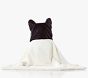 Pippa Frenchie Faux Fur Baby Hooded Towel