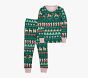 Green Fair Isle Organic Cotton Kid Pajama Set