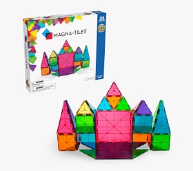 MAGNATILES Classic 32 Piece Magnetic Construction Set | Pottery