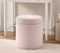Tufted Round Storage Stool