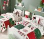 Holly Jolly Santa Quilt Bedding Set