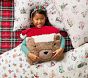 Holiday Teddy Bear Pillow