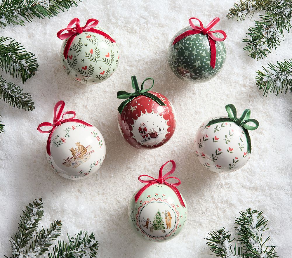 Riley Sheehey Patterned Ball Ornaments, Set of 6