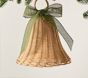 Oversized Rattan Bell Ornament (7")