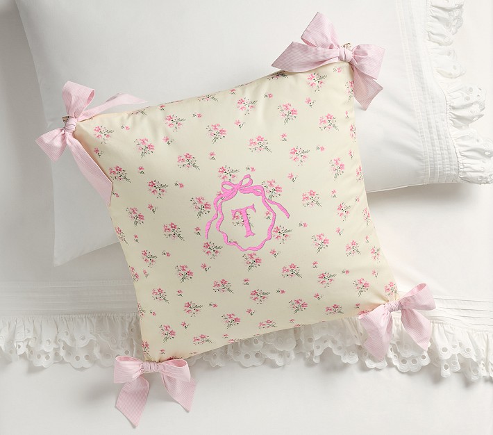 LoveShackFancy Bow Pillow Pottery Barn Kids