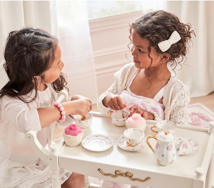 LoveShackFancy Floral Tea Party Set Pottery Barn Kids