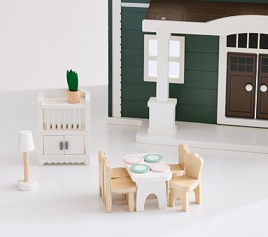 Formal Dining Room Dollhouse Accessory Set