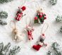Felted Cat Ornaments, Set of 5