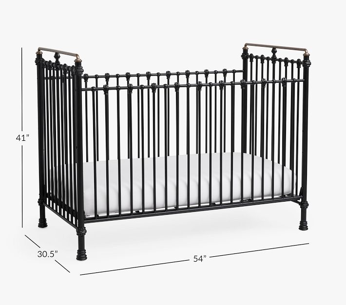 Chris Loves Julia Convertible Iron Crib Pottery Barn Kids