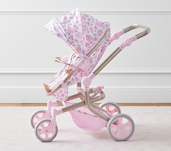 Winter Filagree Doll Pram Stroller