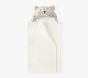 Snow Leopard Faux Fur Kid Hooded Towel