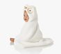 Snow Owl Faux Fur Baby Hooded Towel