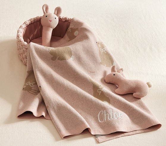 Intarsia Animal Baby Gift Set | Pottery Barn Kids