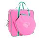 Mackenzie Solid Pink With Green Trim Tennis Bag