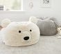Anywhere Beanbag™, Ivory Faux Fur Polar Bear