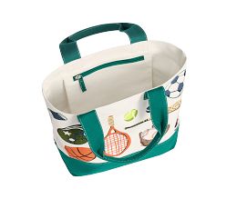 Sac Tote Pottery Barn Teen D'occasion - Marron à Rayures Multicolores - Excellent état, Sans Défauts