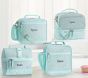 Mackenzie Aqua Sparkle Glitter Lunch Boxes