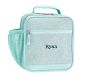 Mackenzie Aqua Sparkle Glitter Lunch Boxes
