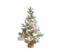 Mini Decorated Pink Light-Up Faux Christmas Tree