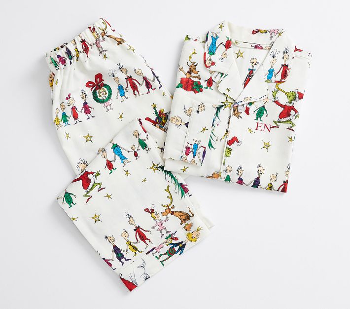 Flannel Adult Grinch™ Pajamas Pottery Barn Kids
