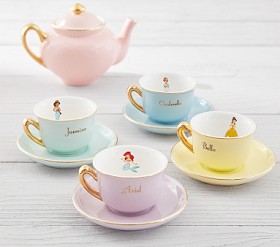Porcelain Princess Tea Set | Toy Kitchen Accessories | Pottery