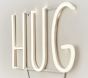 "Hug Life" LED Sentiment Wall Light