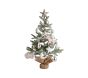 Mini Decorated Pink Light-Up Faux Christmas Tree