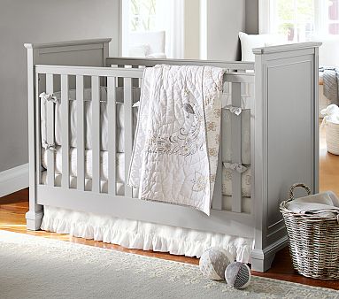 Nursery Quilt Bedding Set: Toddler Quilt, Crib Skirt & Crib Fitted Sheet