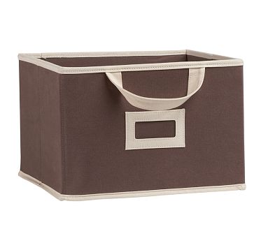 Chocolate Large Canvas Box Storage