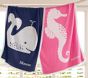 Seahorse & Whale Stroller Blanket