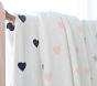 Heart Chamois Baby Blanket