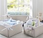 Ivory Linen Canvas Nursery Storage