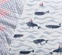 Nautical Whale Crib Fitted Sheet