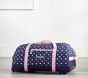 Mackenzie Navy Pink Multicolor Hearts Rolling Medium Duffle Bag