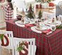Red Plaid Holiday Tablecloth