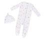 Winter Bunny Organic Cotton Baby Hat &amp; Pajama Set