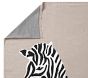 west elm x pbk Mid-Century Zebra Baby Blanket