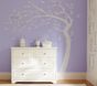 White/Gray Tree Peel & Stick Wall Mural